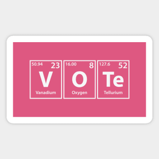 Vote (V-O-Te) Periodic Elements Spelling Magnet